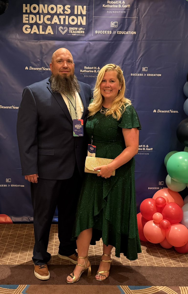 MrsHFishy's tweet image. ✨ Honored to attend the Honors in Education Gala tonight—what a powerful celebration of Utah’s incredible educators! I loved hearing their stories!  @AbbyPalmerCox shared, “teaching is a profession of hope.” Her words were heartfelt and inspiring. 💙🍎 @ShowUpUtah #TeachInDavis