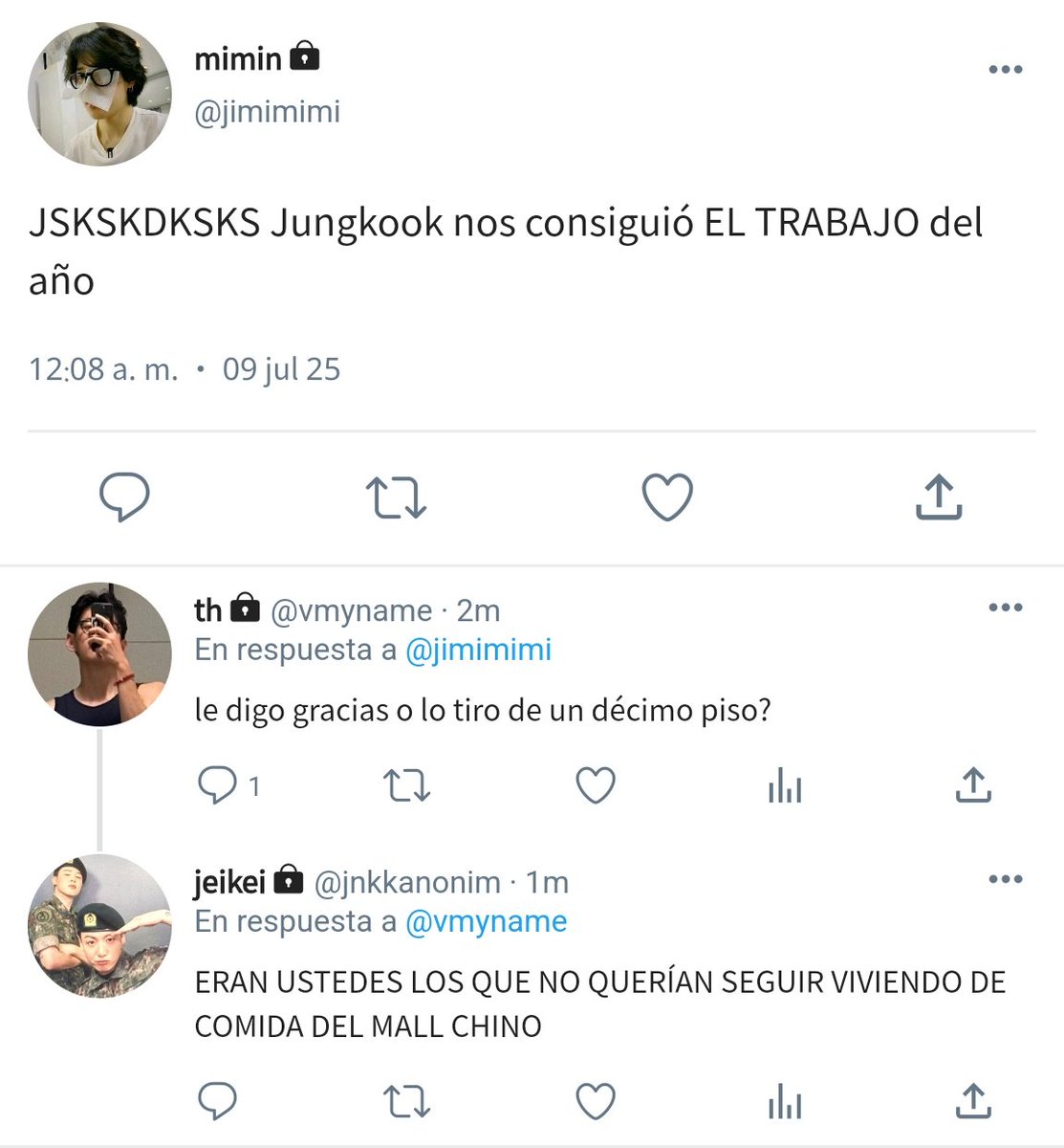 nuructm's tweet photo. Un #kookjin #jinkook au donde..

Jn es el artista más talentoso y amado de todo el mundo, pero, luego de un falso rumor todo se desmorona y necesita seguridad. 
Jk no entiende por qué eligió ese trabajo, se arrepiente aunque no será por mucho. https://t.co/zapCcVvQFt