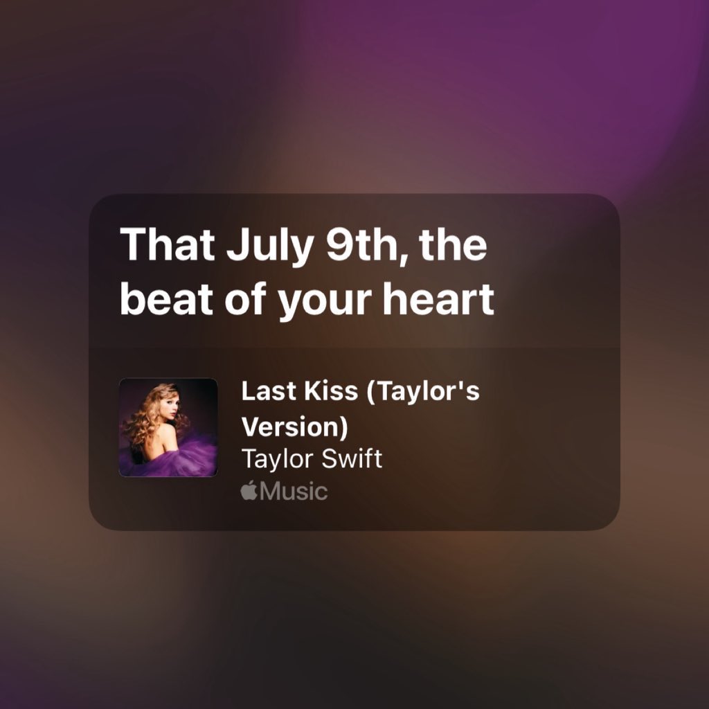 happy ‘that july 9th, the beat of your heart’ day to all who celebrate!