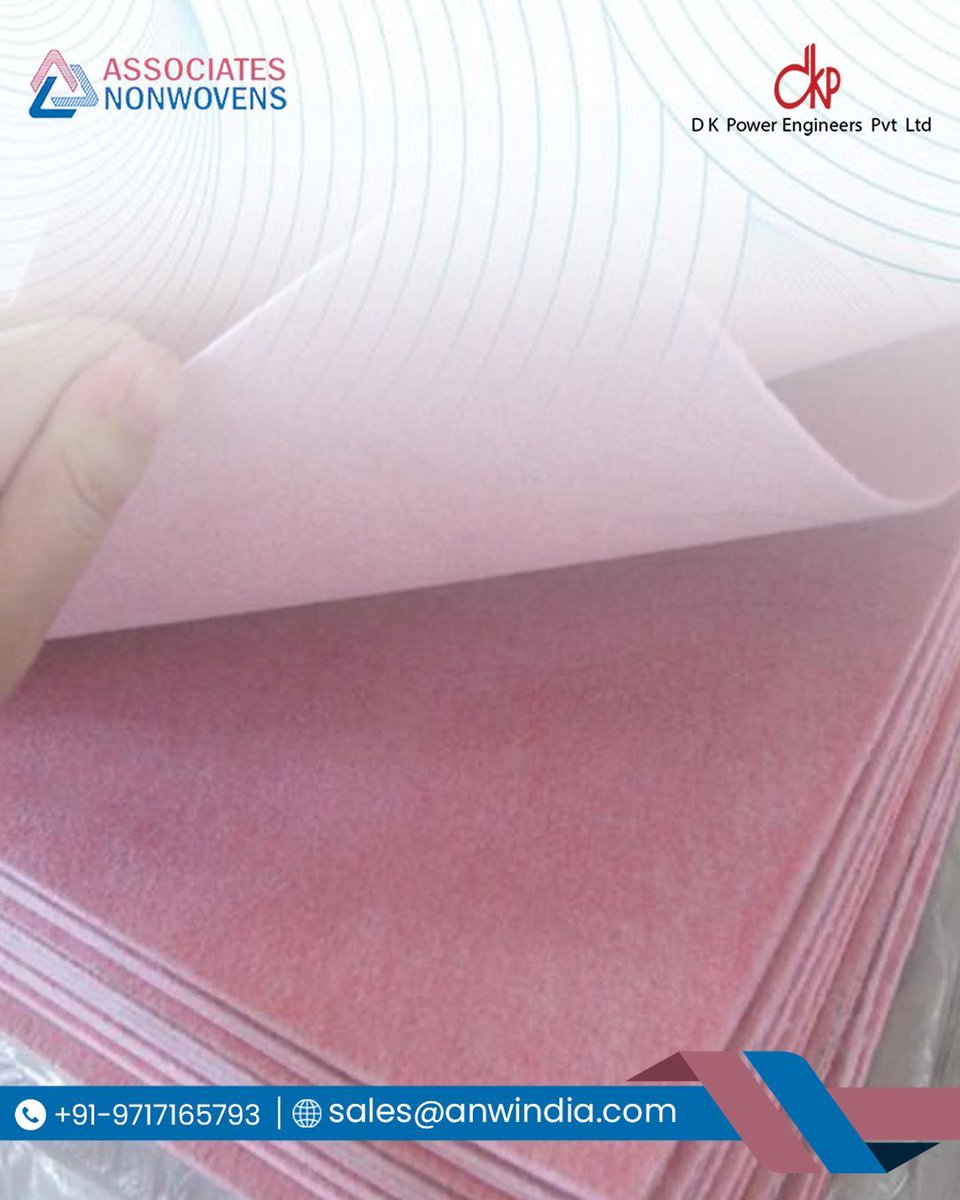 anw_india's tweet photo. Engineered to adapt. Designed to deliver.” From packaging to construction, TP Sheets by Associates Nonwovens offer unmatched strength, flexibility, and quality.
.
.
For more details
Associates Non-Wovens
Email id - sales@anwindia.com
Website - https://t.co/CyDzlVHRFR https://t.co/Qw56Bu8Zyh