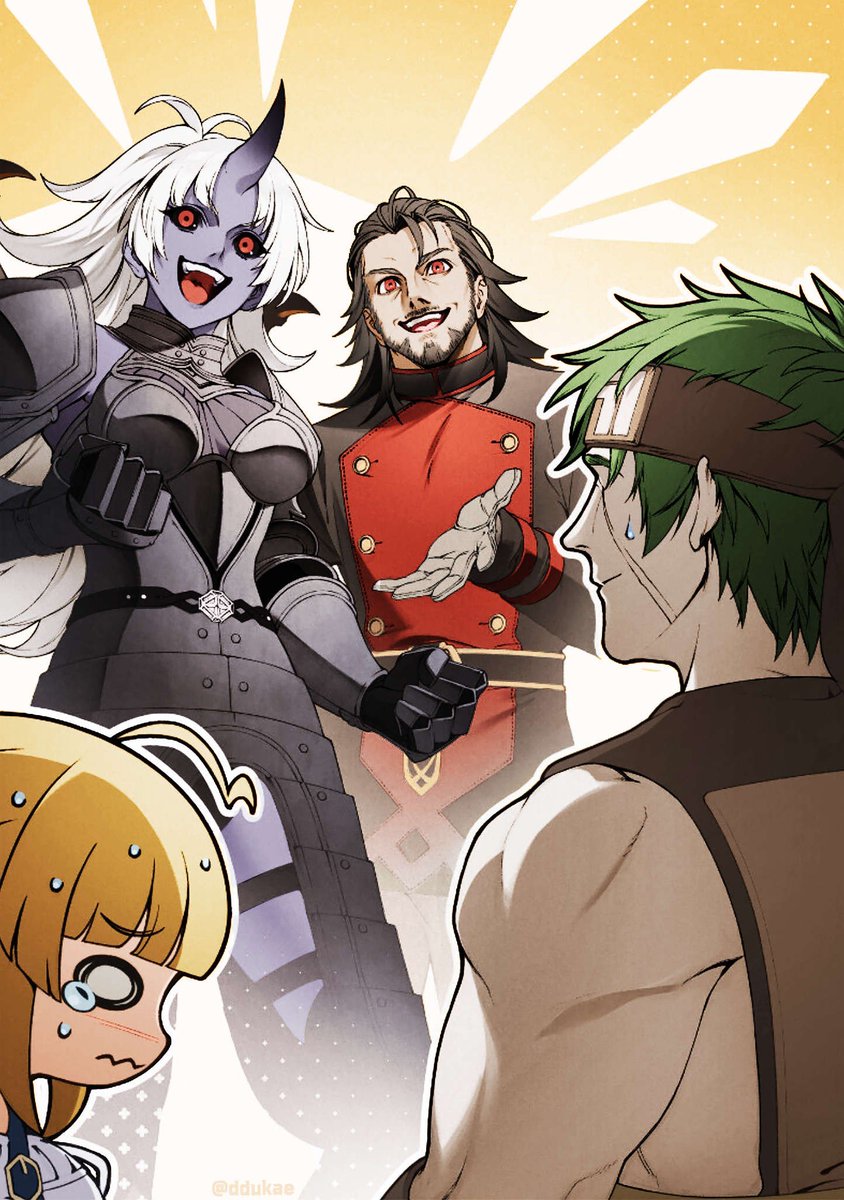 Kjjj madre e hijo juntos, me gusta ver lo mucho que se llevan bien con Ruijerd, y la también, la pobre Norn sin saber que hacer estando en medio en un montón de loquitos poderosos.