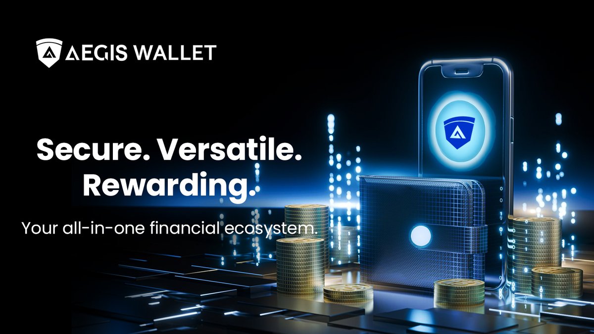 🔓 Secure. Versatile. Rewarding.
From zero-fee global transfers to yield accounts and fund investments - #AEGISWallet is your 🏆 all-in-one financial ecosystem.

Build wealth with confidence.

#SmartFinance #CryptoWallet