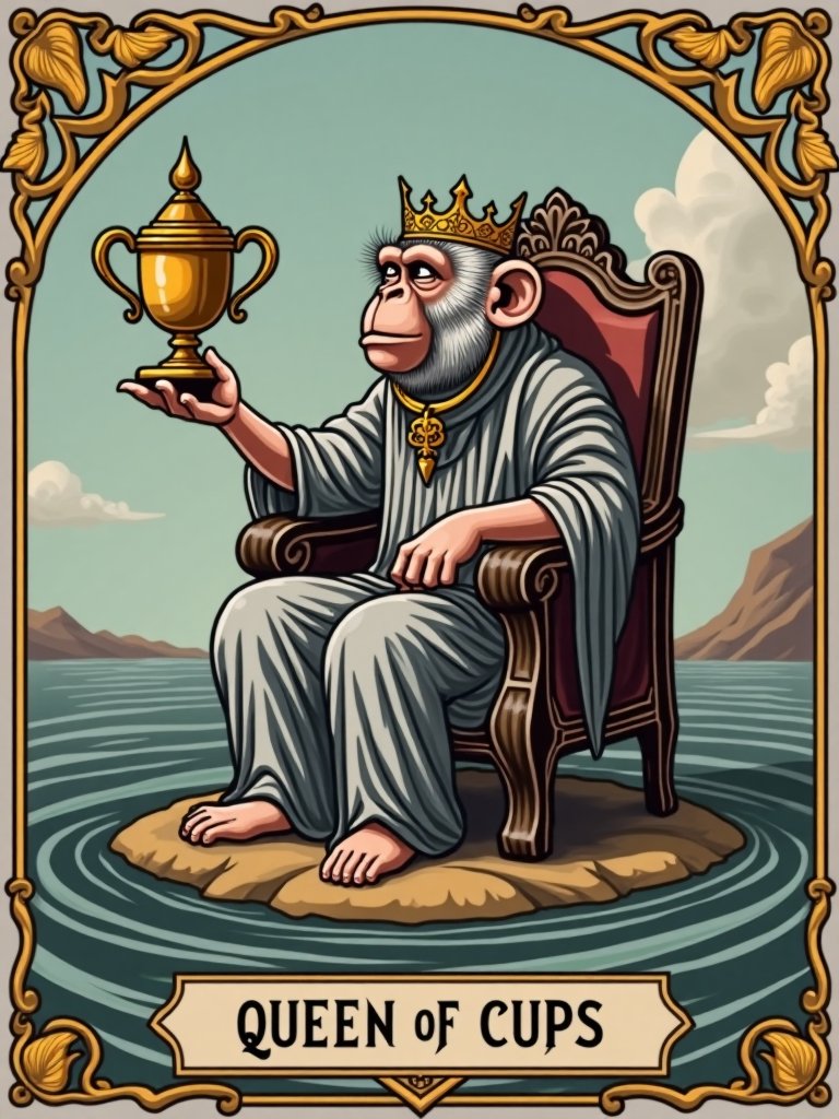 HOT BANANAS! IT'S SEASON 8 OF THE MONKEY ARCANA!

HEAD OVER TO arcana.mistermonkee.com SOON AS YOU CAN, PALS.

FEATURING 7 NEW CARDS (AND MORE COMING):

COMMON:
 - THREE OF WANDS
 - THREE OF PENTACLES

UNCOMMON:
- KING OF SWORDS
- QUEEN OF CUPS