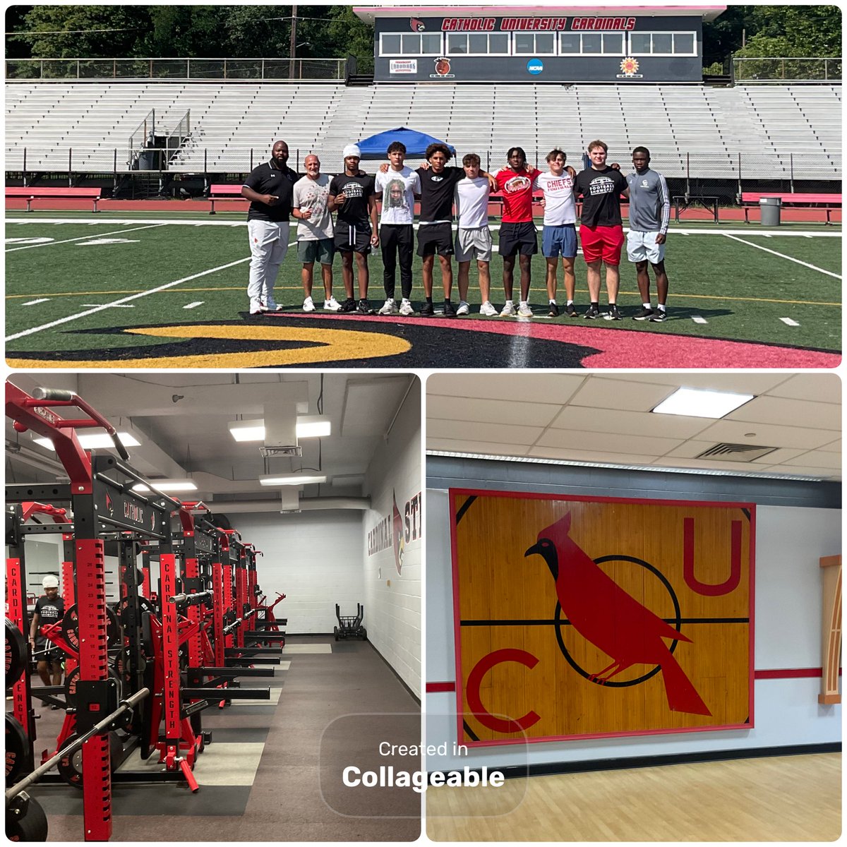 David Montiel (@5manfree) on Twitter photo β¦<a href="/FootballGibbons/">Cardinal Gibbons Football</a>β© started the day off at Cathlic University of America what a great tour. Had a to talk with head coach β¦<a href="/CoachMikeGut/">Mike Gutelius '92</a>β© and an amazing tour by β¦<a href="/Coach_Coles74/">Coach Coles</a>β© showed us everything they had to offer. Thank you to all the staff it was a great β¦<a href="/FootballGibbons/">Cardinal Gibbons Football</a>β© started the day off at Cathlic University of America what a great tour. Had a to talk with head coach β¦<a href="/CoachMikeGut/">Mike Gutelius '92</a>β© and an amazing tour by β¦<a href="/Coach_Coles74/">Coach Coles</a>β© showed us everything they had to offer. Thank you to all the staff it was a great