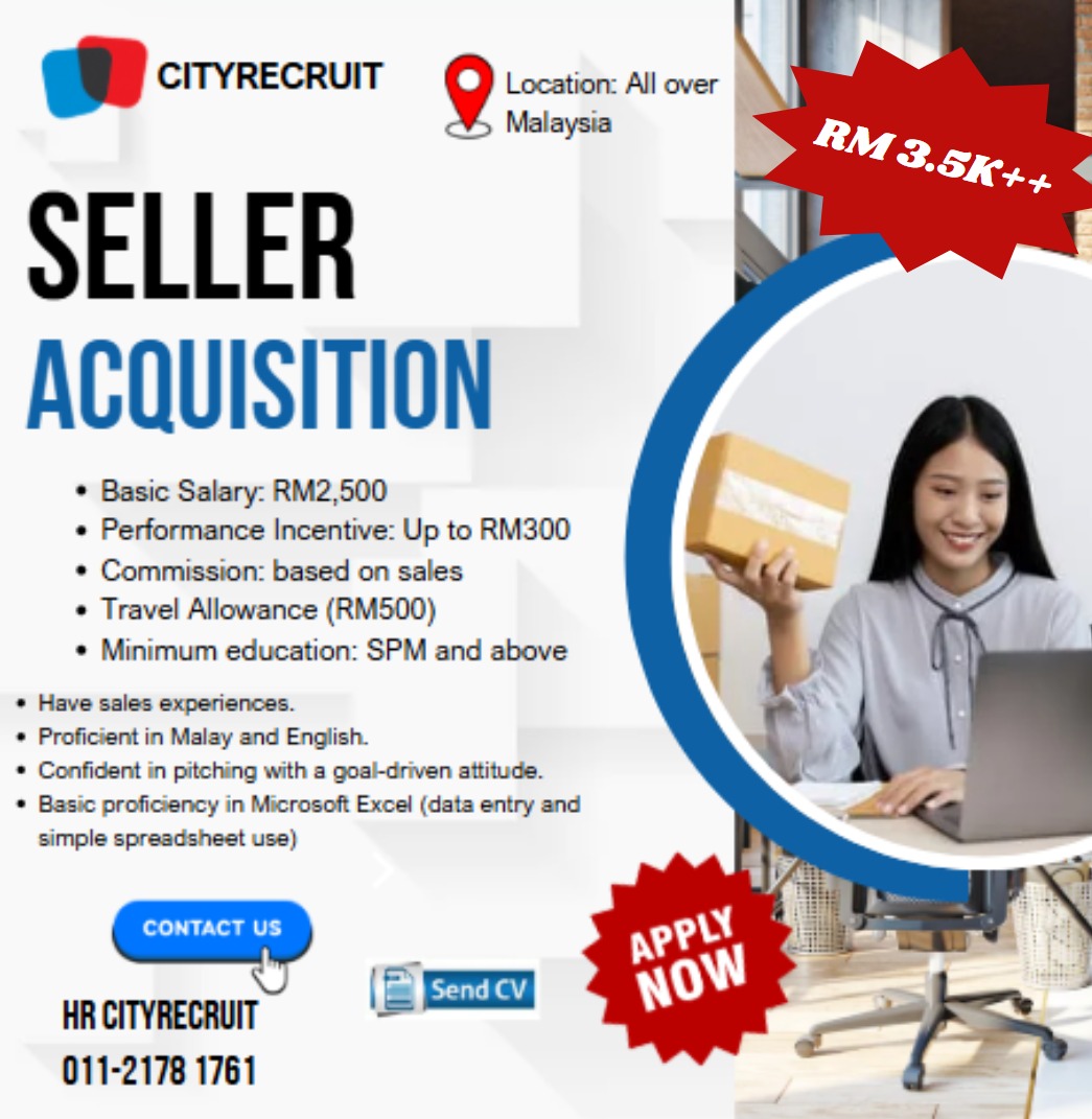 FWjobhunter's tweet photo. 📢 We're Hiring – Sales Opportunities Across Malaysia!
Looking to grow your career in sales with a competitive salary and nationwide exposure?

📱 Interested? Fill in this form, and send your resume here!
https://t.co/oB3YTmXgzc
Contact: 011-2178 1761 (HR Rizwan) https://t.co/Lp998lkFq7