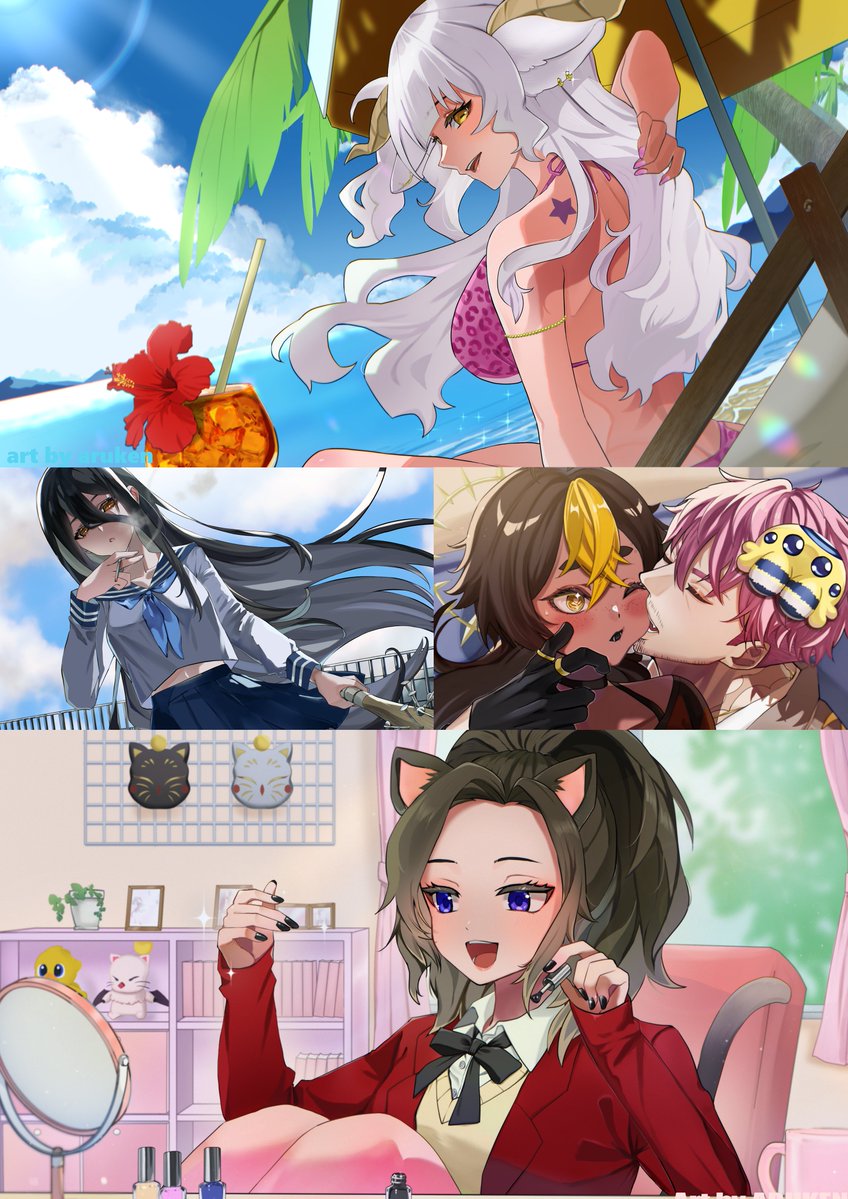 KenpoMk2's tweet image. 🎨 #PortfolioDay
I'm Aruken, a freelance illustrator who creates detailed character art for VTubers — often with full backgrounds!
If you're looking for custom artwork for streams, thumbnails, or covers, feel free to reach out!
#VTuber #VTuberArt