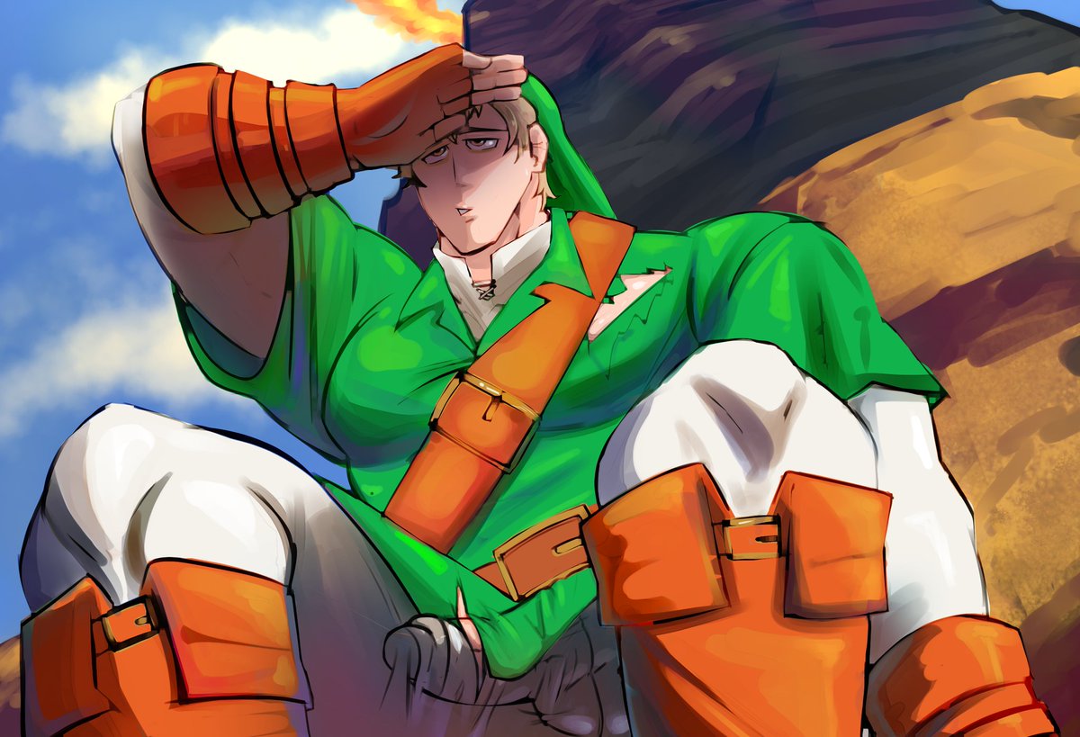Leon1234554321's tweet photo. Rex (Xenoblade 2) as Valentine's Hanzo (Overwatch) by anonymous 
Quincy (NuCarnival) as Link (The Legendary of Zelda: Ocarina of Time) by @Wallace8uwu 
An artist OC as Junpei (Persona 3) by @vike06 https://t.co/jX899QU4zt