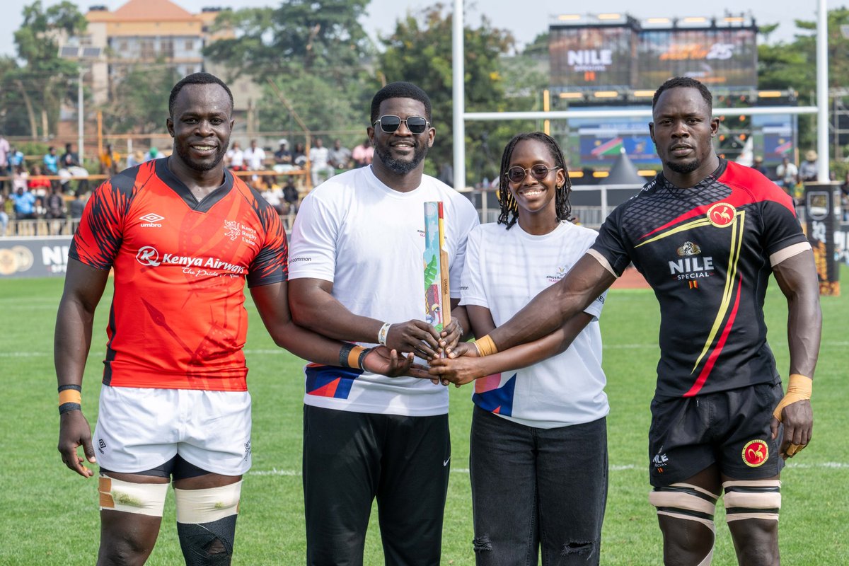 USPAmedia (@uspamedia) on Twitter photo KINGโS BATON RELAY.
The Kingโs Baton was presented to the rugby fraternity at Namboole yesterday before the 4th quarterfinal of the Rugby World Cup Qualifier.
It was presented to the Kenya and Uganda captain by <a href="/HusnahKukundak1/">Husnah Kukundakwe PLY</a> and <a href="/Michealrach/">Wokorach Micheal</a> (Athletes Commission) KINGโS BATON RELAY.
The Kingโs Baton was presented to the rugby fraternity at Namboole yesterday before the 4th quarterfinal of the Rugby World Cup Qualifier.
It was presented to the Kenya and Uganda captain by <a href="/HusnahKukundak1/">Husnah Kukundakwe PLY</a> and <a href="/Michealrach/">Wokorach Micheal</a> (Athletes Commission)