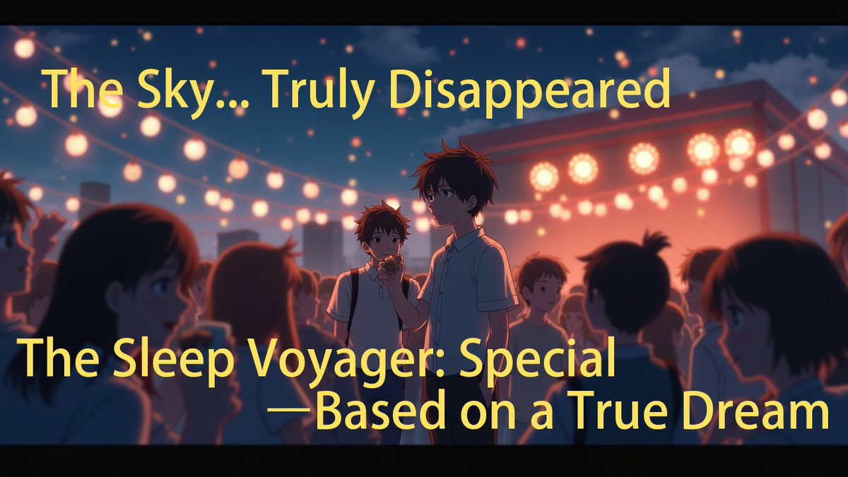 TheSleepVoyager's tweet photo. 🌌 Have you ever dreamt of the sky vanishing?
I tried to take a photo—
but it showed his room.
This isn’t fiction. It was a real dream I had.
💤 The Sleep Voyager – Special Episode

🔗 [https://t.co/YZsBoeMgCb]

#TheSleepVoyager #DreamChapter #SleepStory #TrueDream https://t.co/CtX7AloXYR