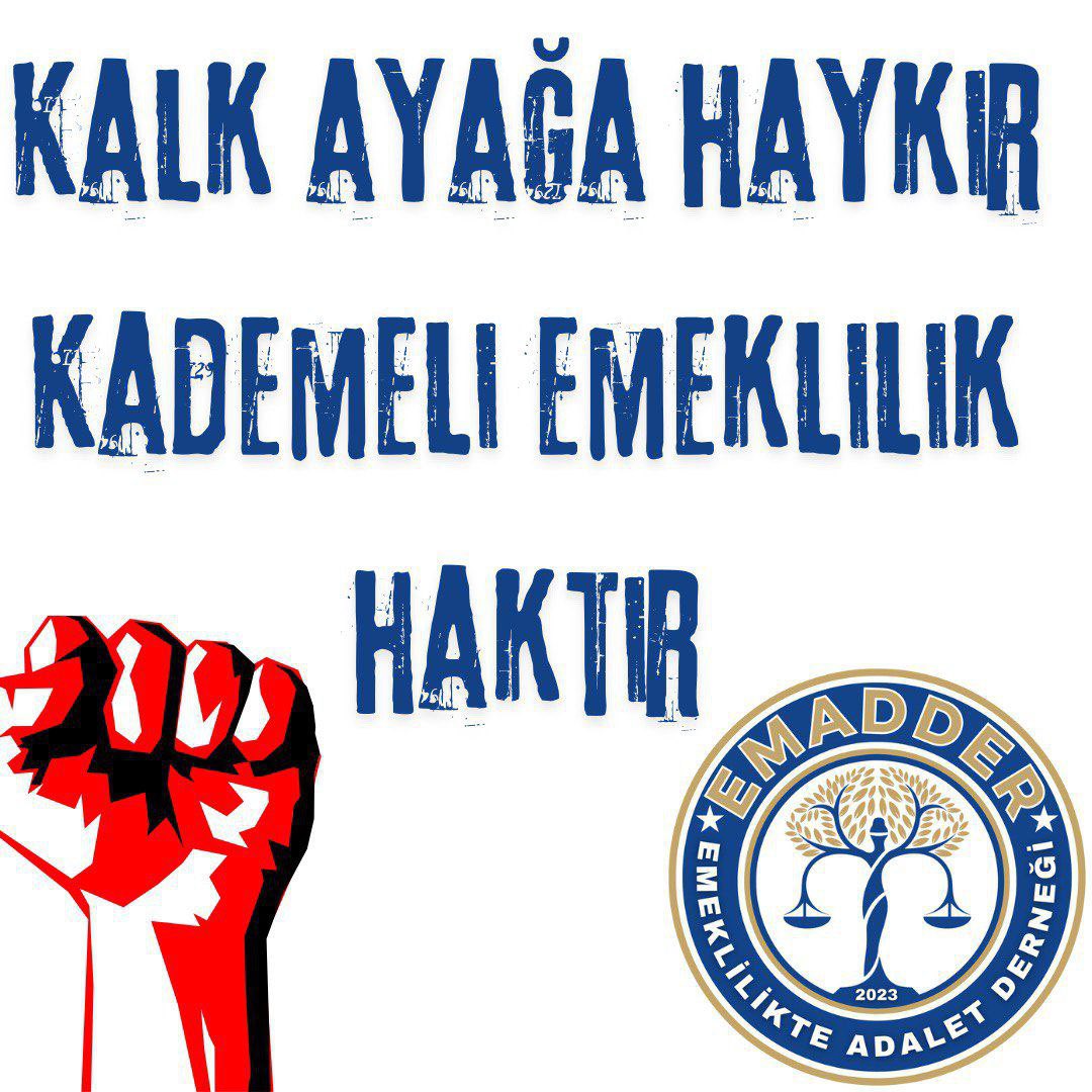 Günaydın <a href="/EmadDernegi/">EMEKLİLİKTE ADALET DERNEĞİ ⚖️</a> 

Tt ye girmek için çok şahane bir gün😎
Azmin mücadele edenlerin hakkına sahip çıkanların derneği haydi kalkın ayağa kaldığımız yerden devam ediyoruz. 

Ne diyorduk 
👇👇👇👇👇👇👇👇
#MeclisKademeyeBorçlu