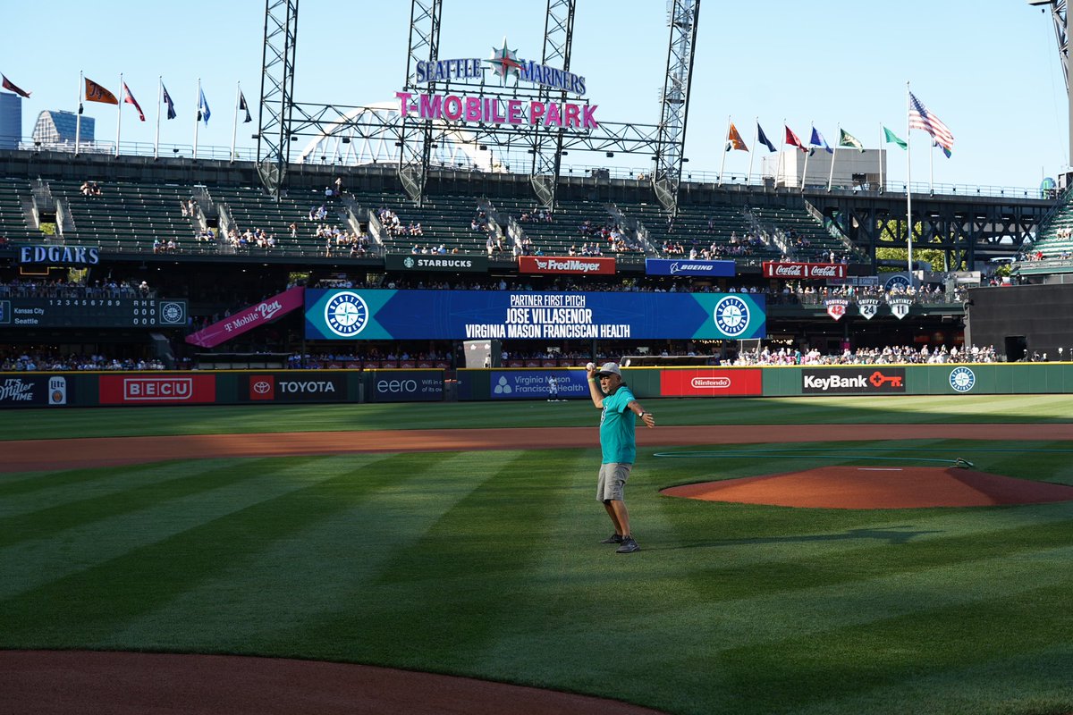 JJ Zhang, MD (@drjjzhang) on Twitter photo Our <a href="/VMUrology/">VirginiaMasonUrology</a> patient threw the first pitch at the Seattle <a href="/Mariners/">Seattle Mariners</a> game last week as a cancer survivor.
Honored to join him and his family on the field for this memorable occasion. Photos by Virginia Mason and Mariners media teams Our <a href="/VMUrology/">VirginiaMasonUrology</a> patient threw the first pitch at the Seattle <a href="/Mariners/">Seattle Mariners</a> game last week as a cancer survivor.
Honored to join him and his family on the field for this memorable occasion. Photos by Virginia Mason and Mariners media teams