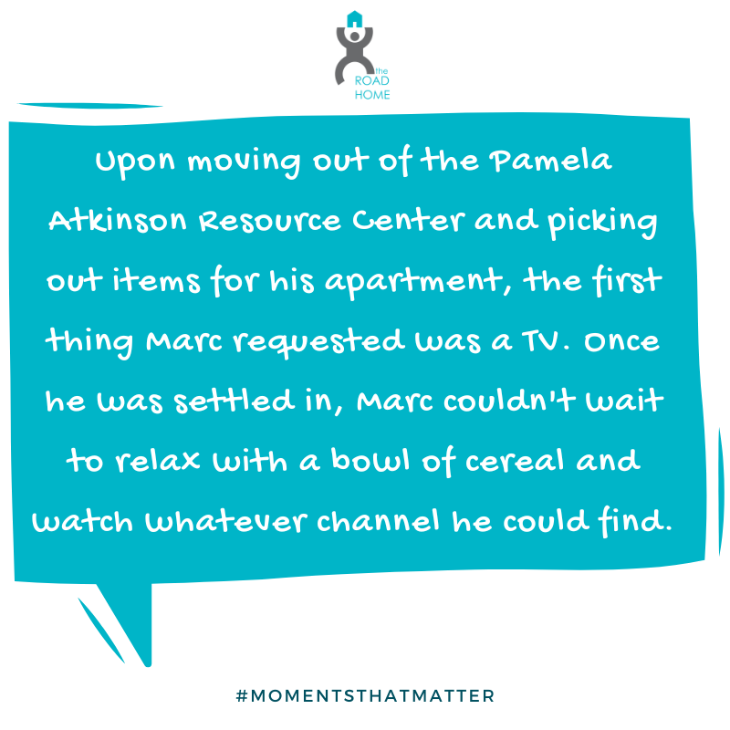 Seemingly small moments, like enjoying a bowl of cereal and watching TV, are what help transform a space into a home. These life-changing journeys are made possible with your generous support! Learn more at theroadhome.org/housing-progra….