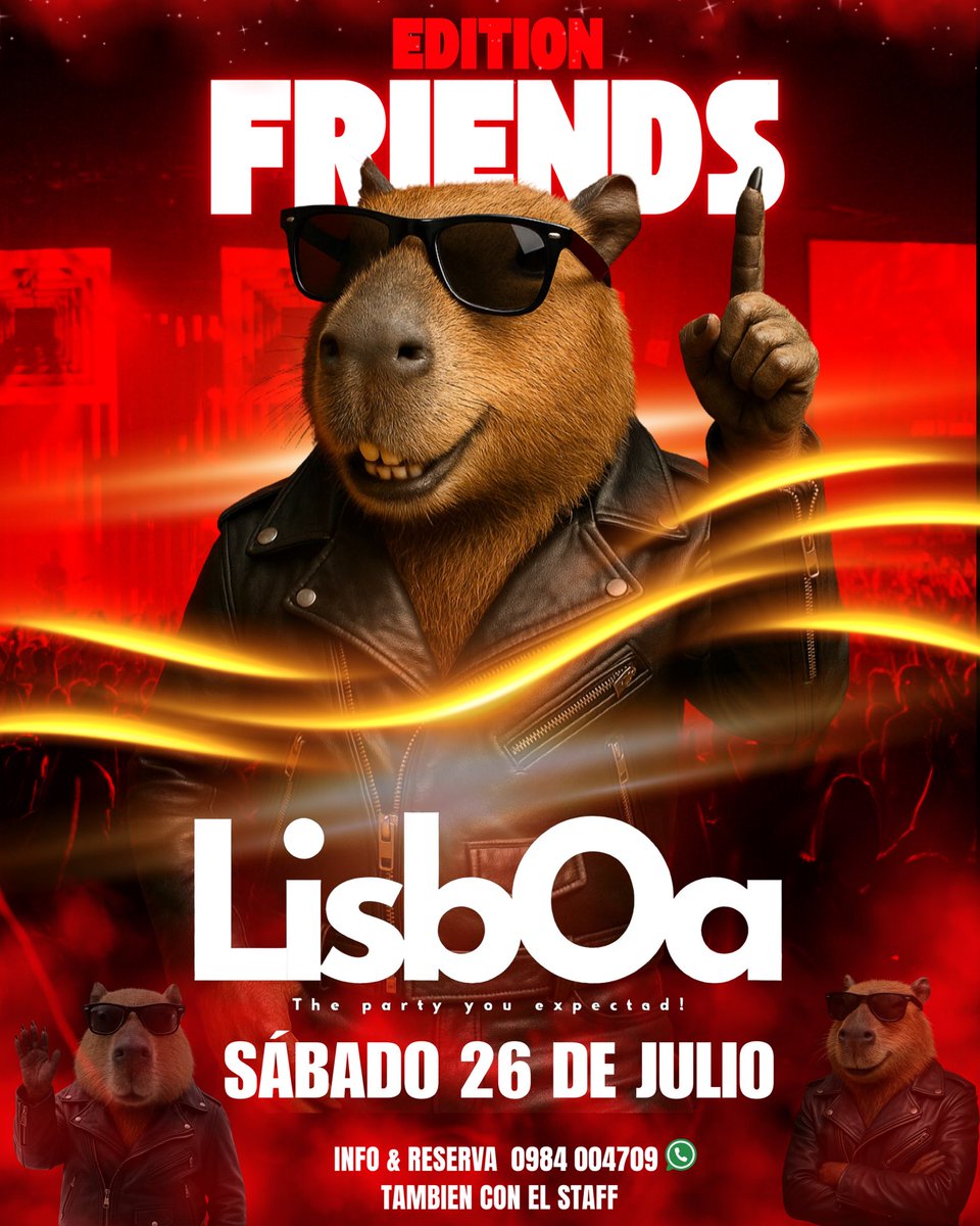 lisbopy's tweet image. 🎉 ¡LA ESPERA TERMINÓ! 🎉
Se viene la fiesta más esperada del año…
🔥 FRIEND’S EDITION 2025 🔥

Este sábado 26 de Julio, vos y tu grupo no pueden quedarse afuera de una noche única, pensada para celebrar con los que siempre están 💯

🎟️ Entradas limitadas — ¡No te duermas!