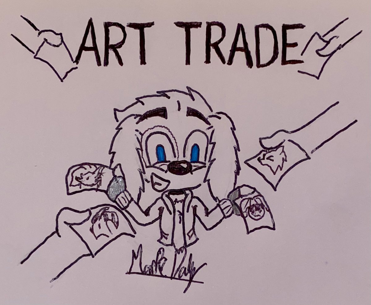 Attention Artists:
I’ve been thinking about this for a while and I’m now open to the idea of doing Art Trades. If anyone wants to exchange drawing ideas just DM me