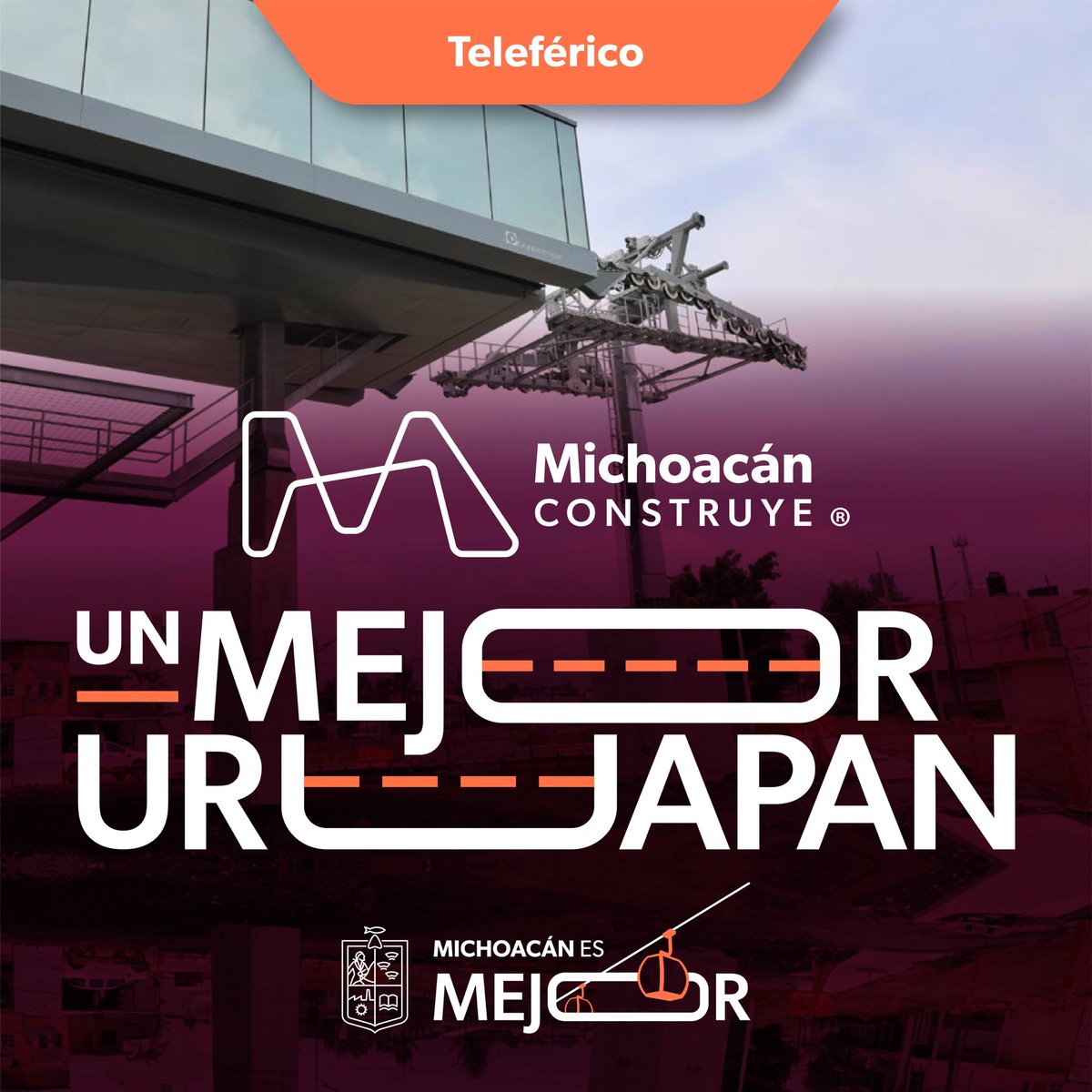 ¡Pilar a pilar, hoy construimos un mejor Uruapan!

La obra del teleférico avanza a paso firme para modernizar el transporte público en esta ciudad, al ser más ágil, sustentable y moderno para todas y todos. #MichoacánEsMejor