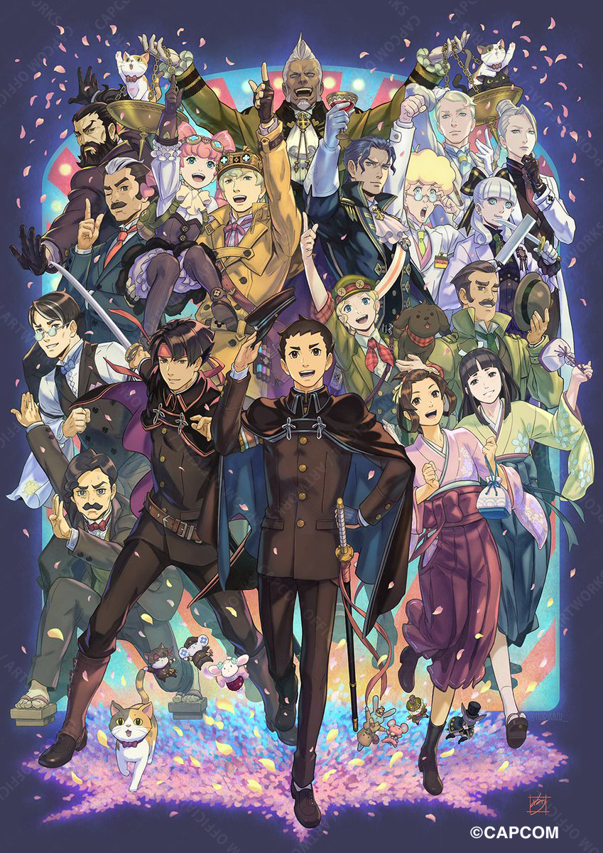 CAPCOM_AWT's tweet image. 🎆💐🎇💐🎆
#カプコンアートワーク #CAPCOM #ARTWORK #大逆転裁判
ace-attorney.com/great1-2/anniv…