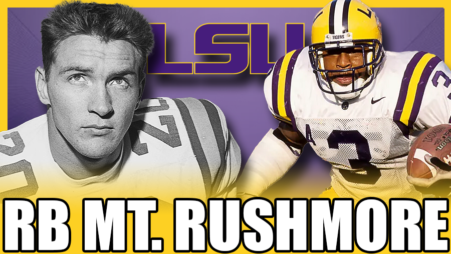 UPDATE: I will have my live show on Friday evening at 6:00! Sorry for the confusion. Just a lot going on right now and I'll explain later.

Anyway, I still wanted to upload some content and that's what I did! Here are my picks for the Mount Rushmore of running backs throughout