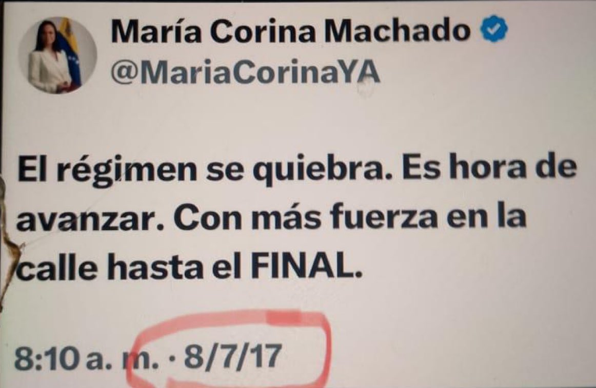 Exactamente hace 8 años dijo MCM esto 🤡