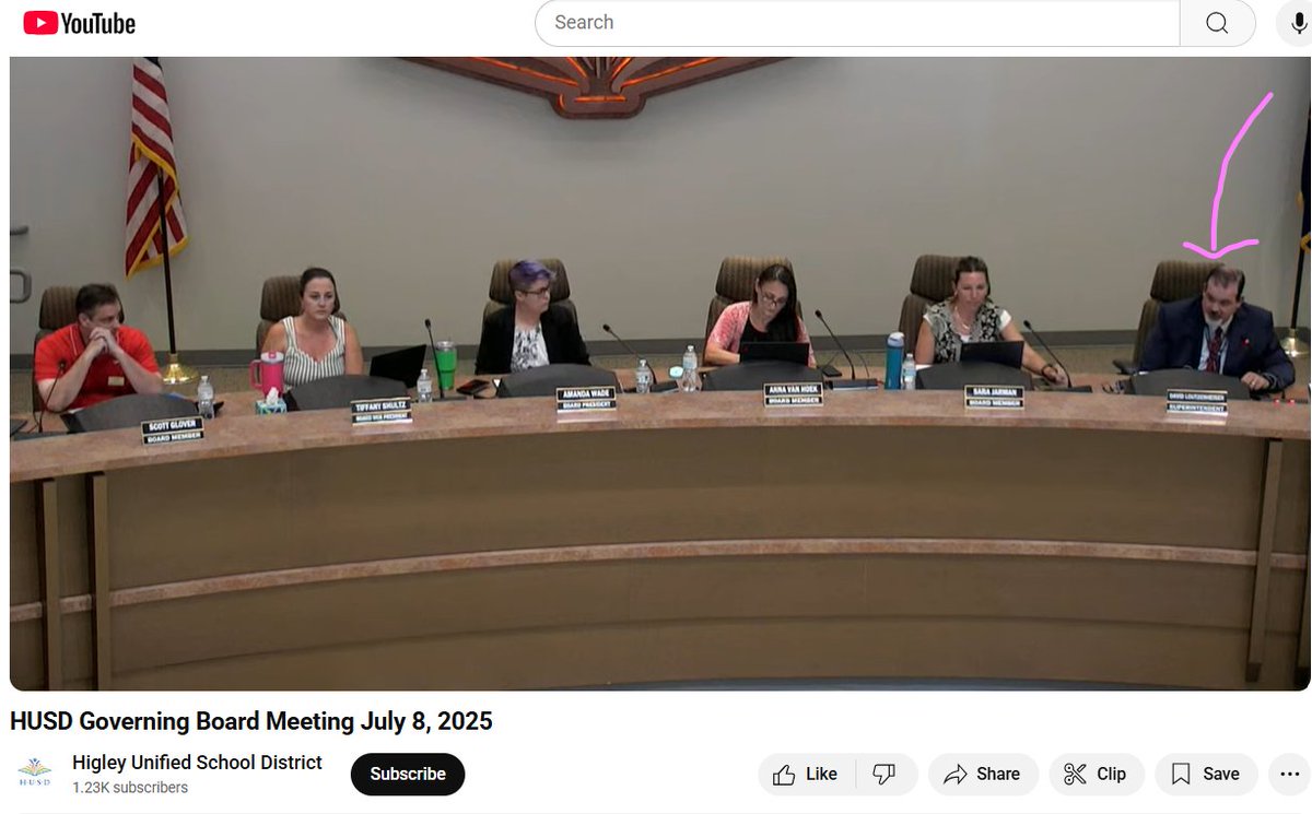 NotInOurSchools (@nopinkschool) on Twitter photo What the heck happened when the calendar changed to July? Does <a href="/higleydistrict/">Higley Schools</a> now have a sixth board member? Joking aside, this looks like the new Superintendent. One thing Higley's governing board historically did correctly was have its employee sit to the side, not on the What the heck happened when the calendar changed to July? Does <a href="/higleydistrict/">Higley Schools</a> now have a sixth board member? Joking aside, this looks like the new Superintendent. One thing Higley's governing board historically did correctly was have its employee sit to the side, not on the