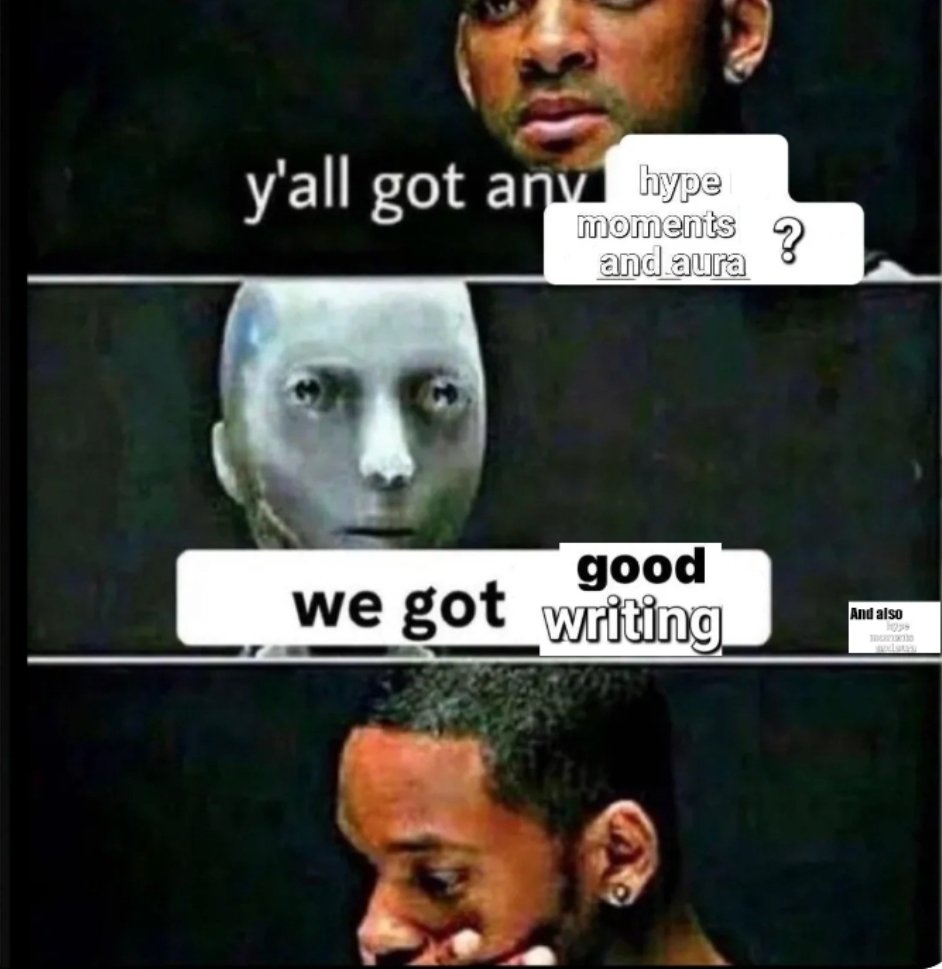 Are they complaining that the characters...talk? interact?