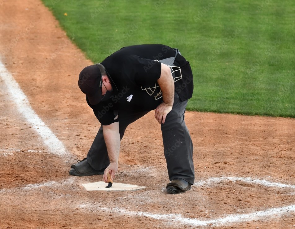 TooGooden17's tweet photo. For those of you asking me what an immaculate inning is, it's when the umpire cleans hone plate so well that you can eat dinner off of it. https://t.co/IkQqa4hx36