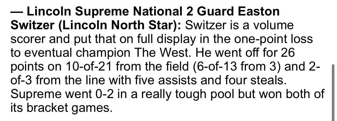 Thanks for the write up <a href="/JacobPadilla_/">Jacob Padilla</a> <a href="/Supreme_Bball/">Supreme Basketball</a>