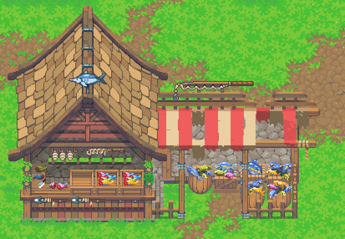 RafaRPM_'s tweet image. #pixelart Fisher shop