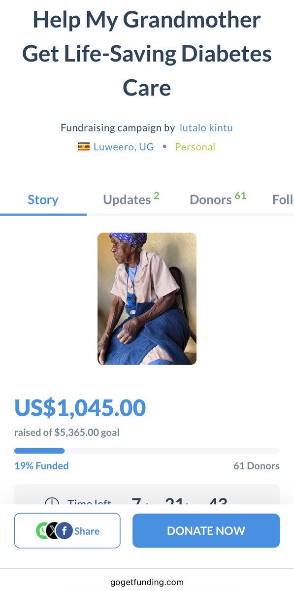 🕊️ PLEASE, FROM ONE HUMAN TO ANOTHER 🕊️

We’re just $455 from the $1500 goal.
I’m sorry for asking again.
But this is for a grandmother barely holding on.
Food is gone. Her meds running out.
If you can help, I’m begging.
🔗 gogetfunding.com/help-my-grandm…
