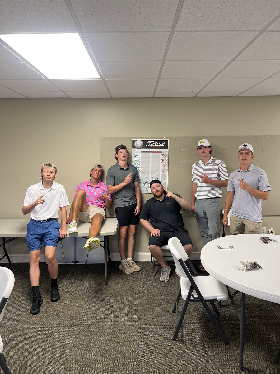 3rd Annual Player’s Ball Golf Tournament! #CHAOS 

CHAMPIONS: Kase Nixon, Garrison Sharpe, Landon Tweedie, Max Brooks, Colt Fletcher, &amp; Stu Stuedeman 

Big thank you to Cross Creek CC for hosting us &amp; Allen Green  for putting it all together!