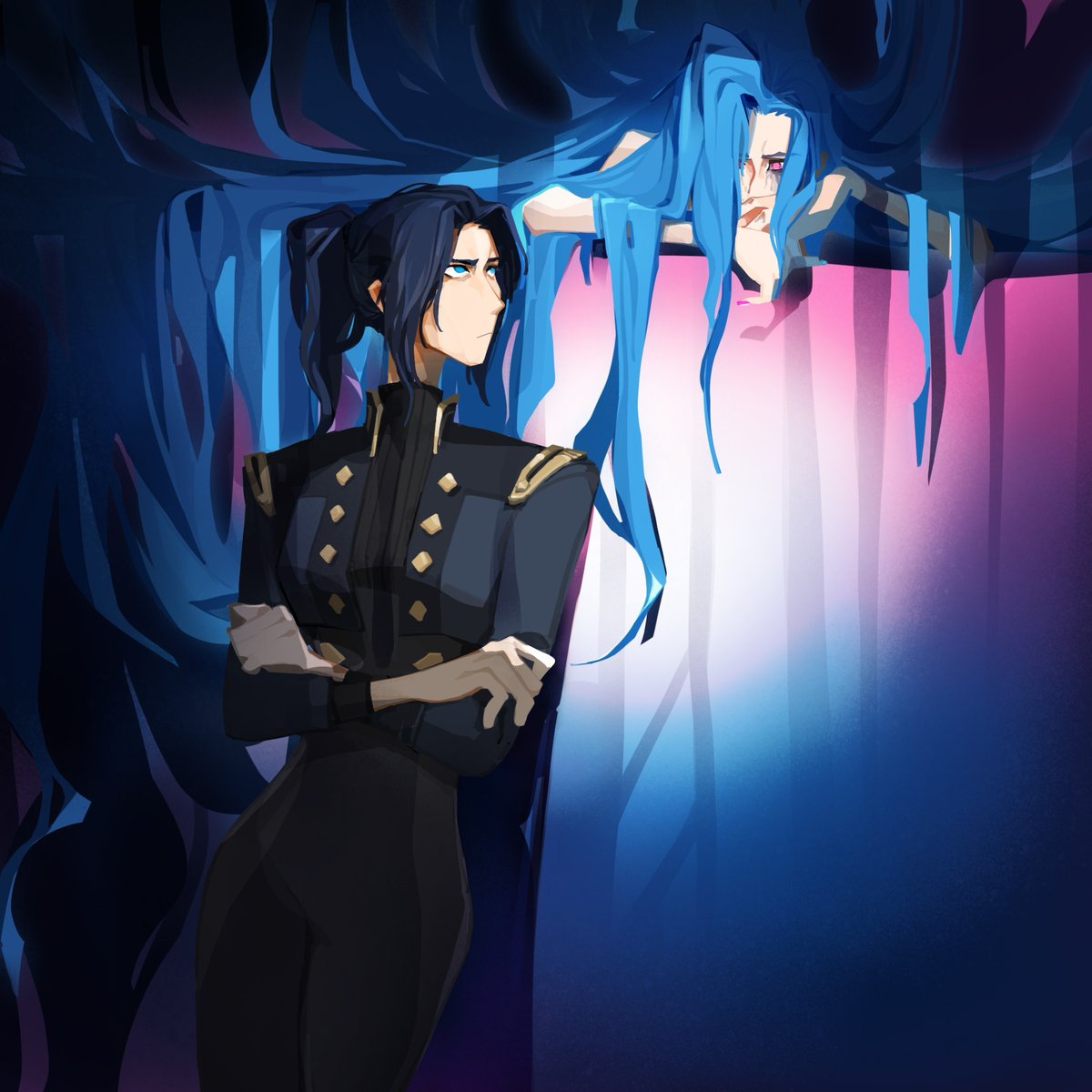 Icecube_Joey's tweet image. What are they thinking when they stare at each other?
#arcane