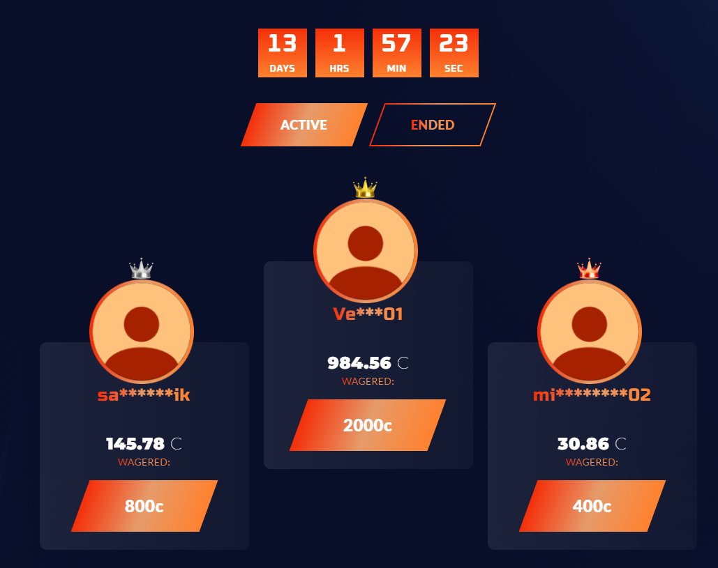 DustinTFP's tweet image. MY 4000c BI-WEEKLY @csgobig LEADERBOARD HAS RESET! SIGNUP UNDER CODE "DUSTINTFP" FOR 

- 10% DAILY DEPOSIT BONUS
- WEEKLY SPONSORED BATTLES
- EXCLUSIVE GIVEAWAYS ON STREAM

Find out more in the comments below :)

RT+ REPLY FOR $25 $LTC