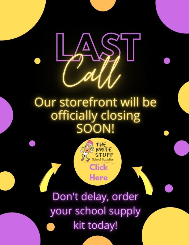 AMS Families - Have you remembered to order your supply kit? Go online today! Last day to order is July 13th! write-stuff.com/storefront/sch…