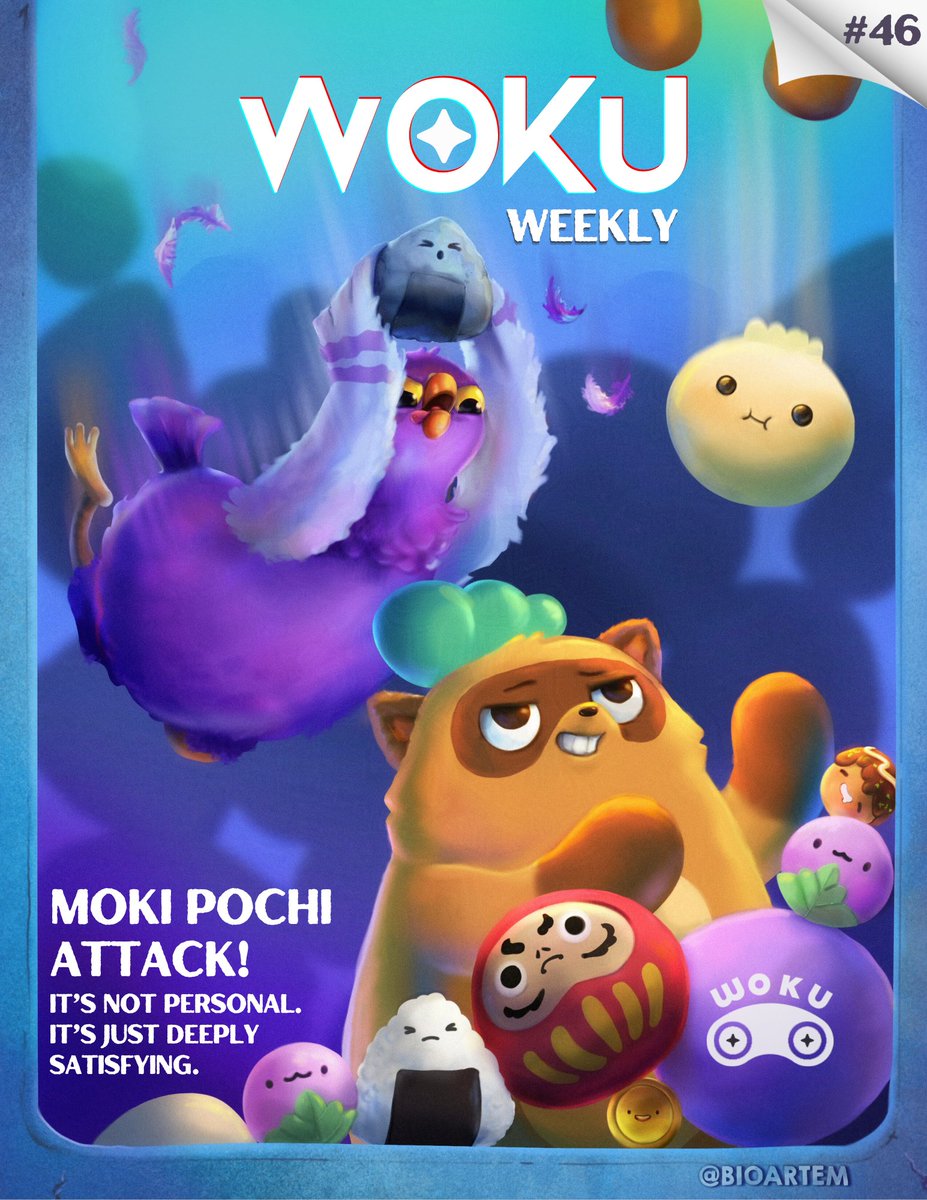 ✨WEEK 46 ISSUE INBOUND!✨

Another week, another Woku Weekly covering all the latest from the <a href="/Ronin_Network/">Ronin</a> ecosystem!🔥

Moki Pochi Attack is now live as a <a href="/discord/">Discord</a> activity!🤯

Gather your friends, toss some snacks, let the chaos reign, and assert your Moki dominance 😤🏆