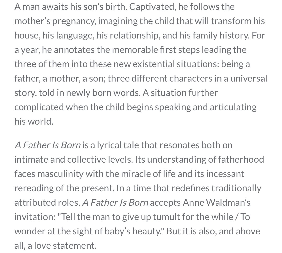 Will Evans (@willevans) on Twitter photo Happy publication day to <a href="/andresneuman/">Andrés Neuman</a>’s beautiful A FATHER IS BORN, translated by <a href="/robinepmyers/">Robin Myers</a>, the 5th Neuman from <a href="/open_letter/">Open Letter Books</a>! openletterbooks.org/products/a-fat… Happy publication day to <a href="/andresneuman/">Andrés Neuman</a>’s beautiful A FATHER IS BORN, translated by <a href="/robinepmyers/">Robin Myers</a>, the 5th Neuman from <a href="/open_letter/">Open Letter Books</a>! openletterbooks.org/products/a-fat…