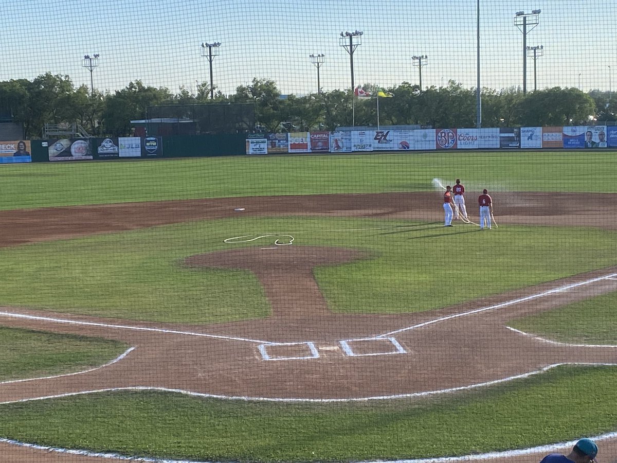 Beautiful night for baseball. On the PA mic for Sox/57s.