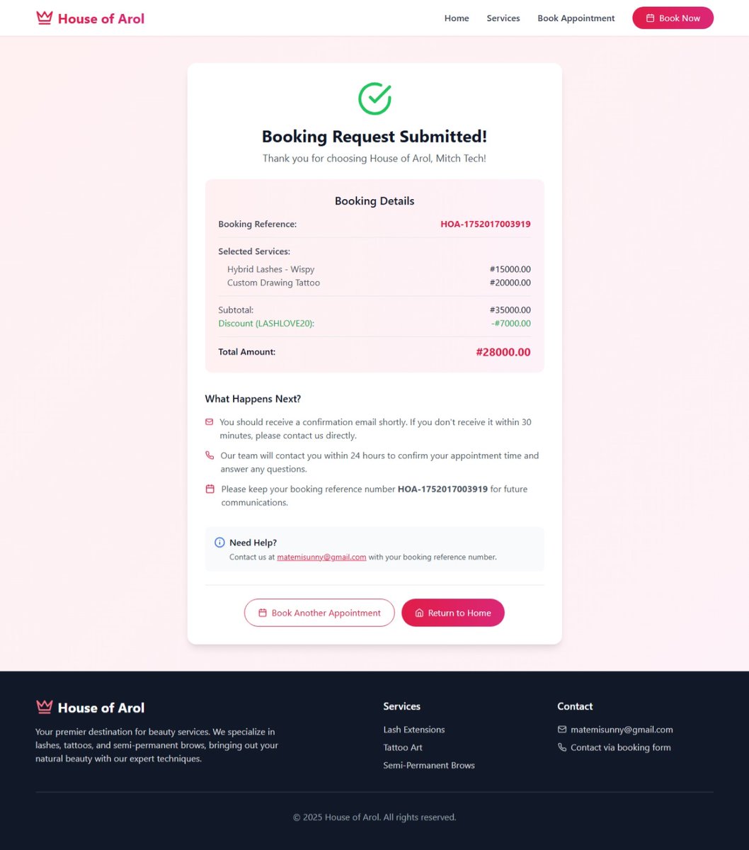 isokandonee's tweet image. Check out this appointment and booking web app I built for a beauty studio in Festac Lagos—they specialize in lashes and temporary tattoo art.
Built to make bookings easy, manage orders, and keep things running smoothly for both the business and its clients #WebApp #BookingSystem