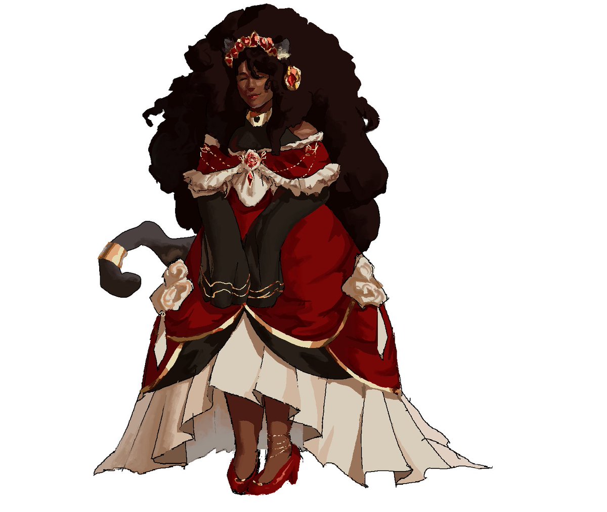 attikuattiku's tweet image. miss rosebloom 🌹
thank you for commissioning !! ^^ this character design is so majestic!!