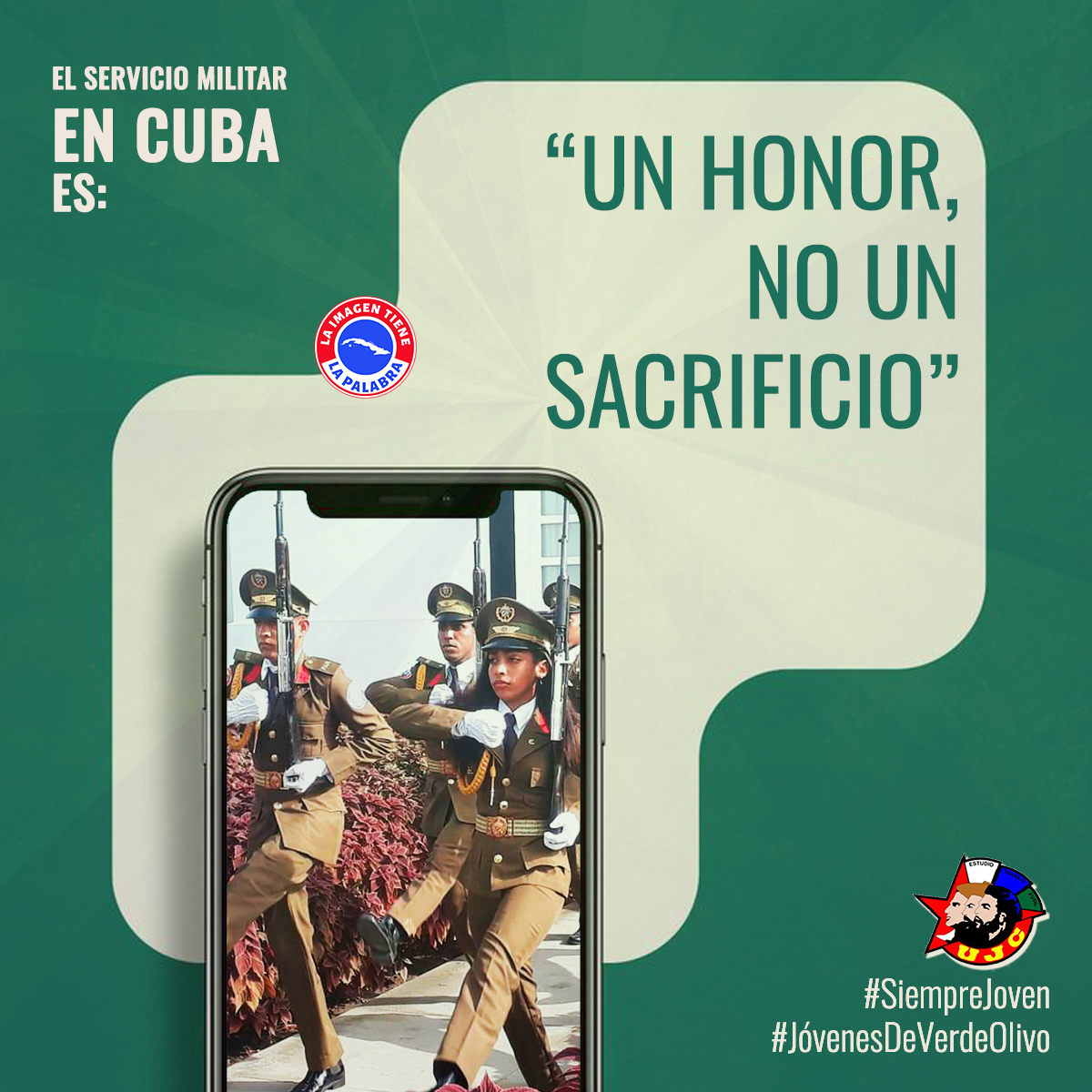 "Servir a Cuba es un honor, no un sacrificio" #FARCuba y #SiempreJoven