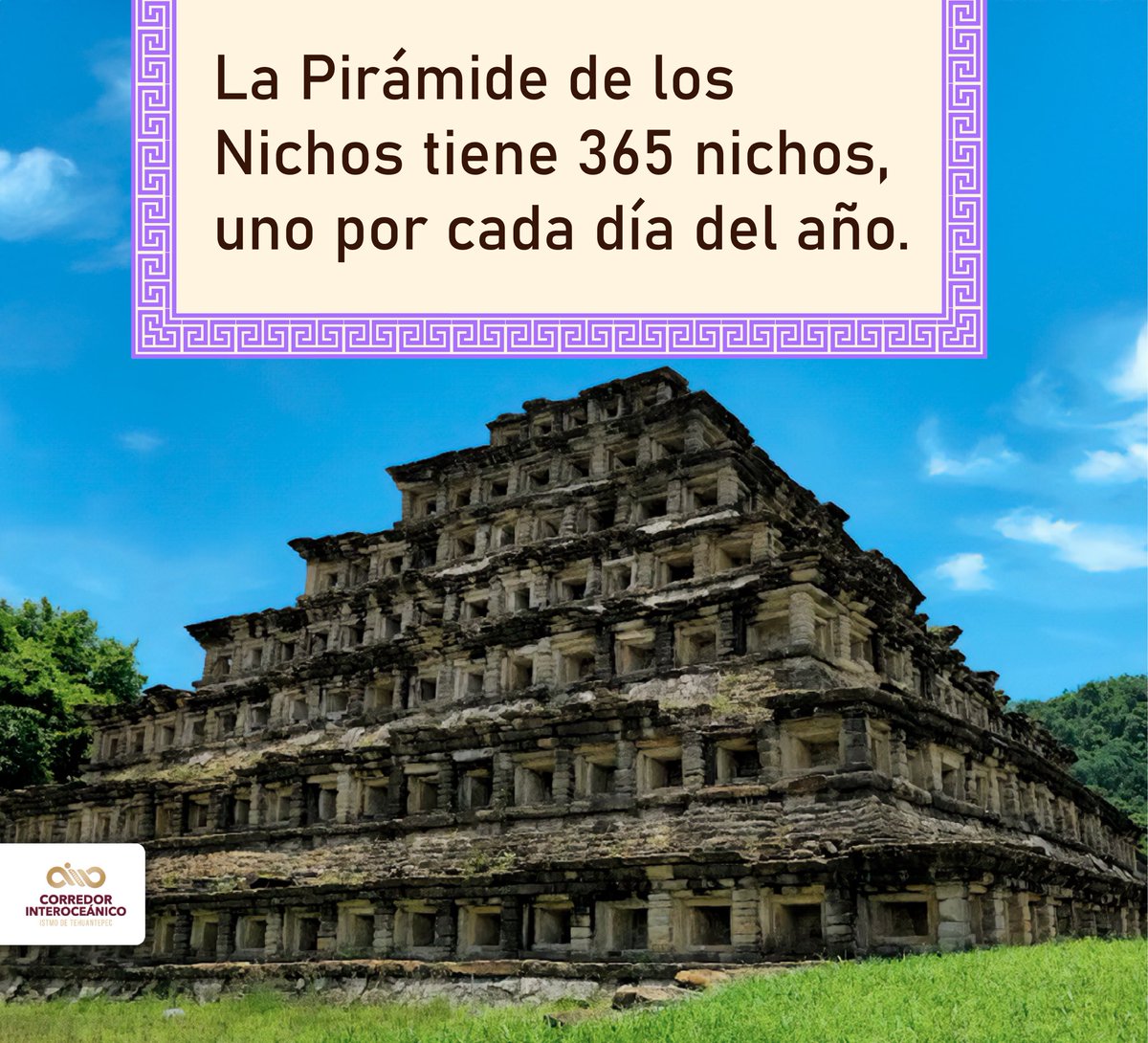 El Tajín, #Veracruz fue una de las ciudades más importantes del México prehispánico.

#CIIT #CorredorInteroceánico #Cultura #Viajes #Turismo #México #Historia