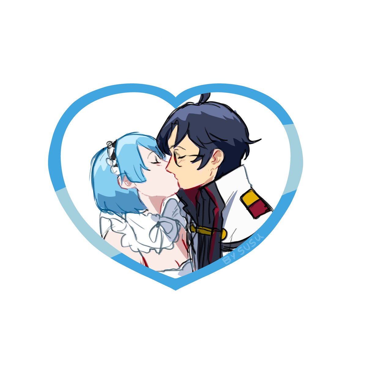 Christybu_345's tweet photo. 🩵💜 •~ Kissing time ~• 🩷💛

#selfship #rem #NoelleSilva #airashiratori #vamola #Dandadan #BlackClover #rezero https://t.co/QvoXNE9wQw