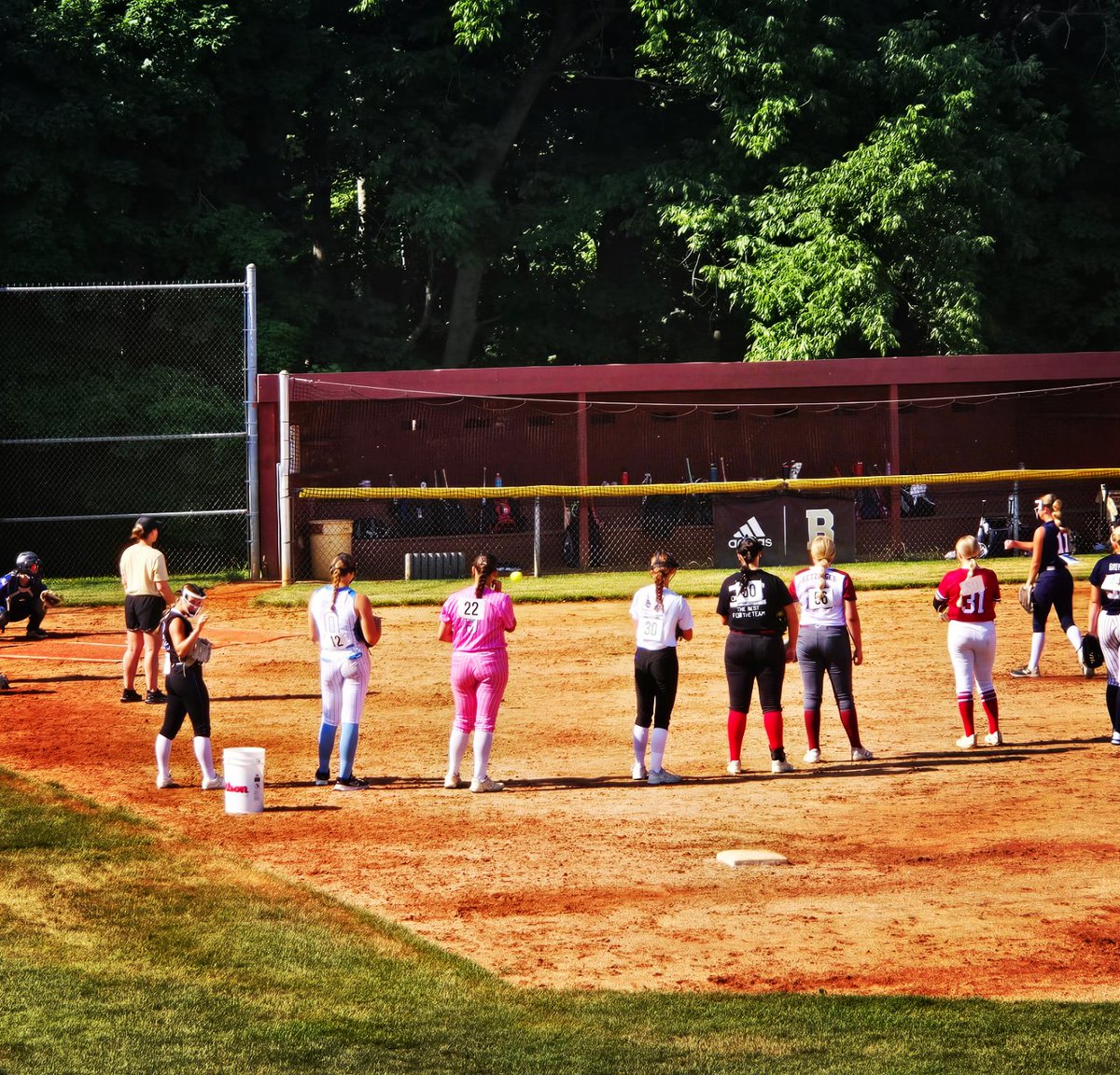 I went to a college pitching camp today at Brebeuf HS and got to meet several coaches that I have not met yet!