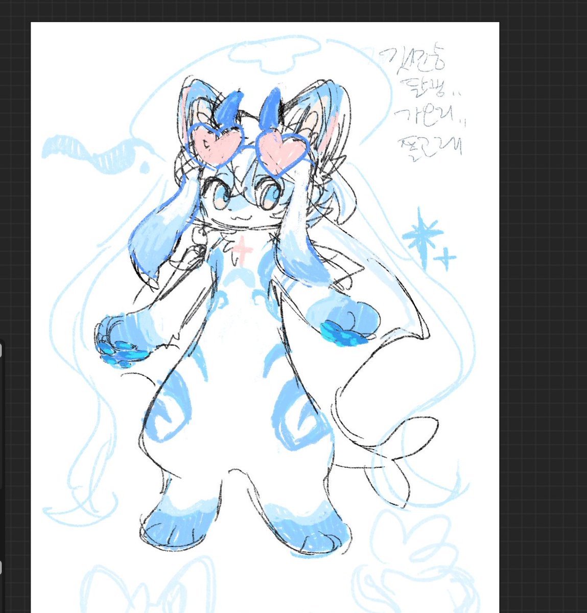 여름맞이 오너캐 개조를 해보고 잇습니다.....흐흐흐....🐬🌿🌴🌊 여름은 나의 계절