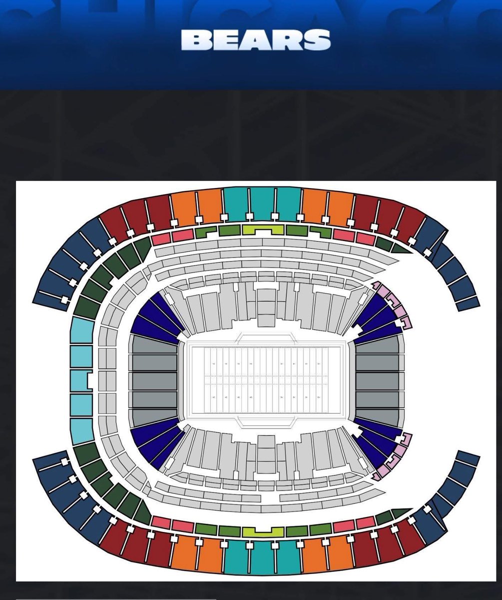 jack_bfr's tweet image. Here is the seating chart for the Chicago Bears’ new stadium in Arlington Heights.