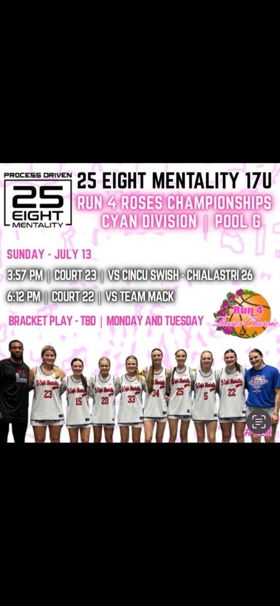 Here is my schedule for Run4Roses!