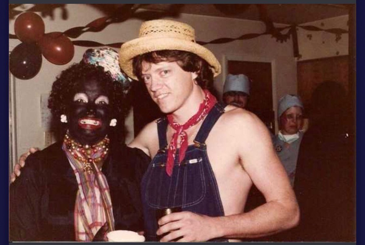 rickdanna4719's tweet image. Oh look. It's Bill Clinton and his wifey, Hillary. She's in blackface. Did you hear any democrats raging about this when it first came out. I didn't either.