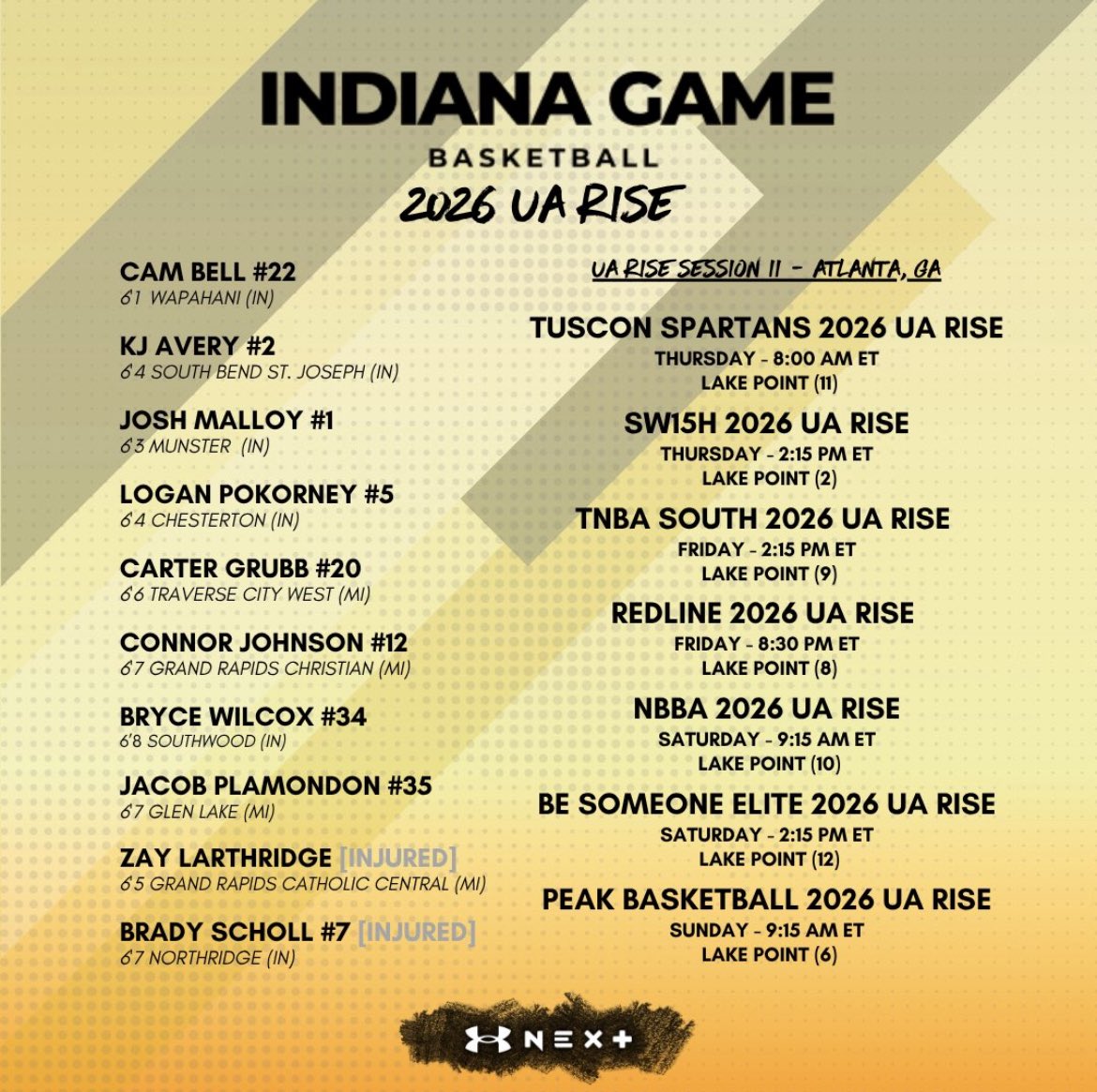 loganpoko's tweet image. Schedule for this weekend in Atlanta! @Indianagamehoop