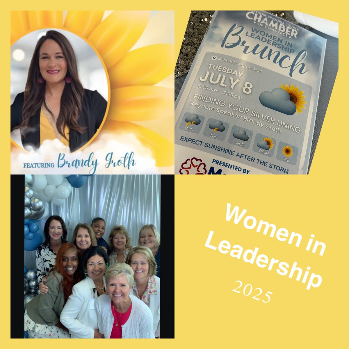 It was an honor to attend the annual Women in Leadership Brunch hosted by the Northern Brazoria County Chamber of Commerce today, alongside several <a href="/AlvinISD/">Alvin ISD</a> leaders. Hearing Brandy Groth’s story of strength and resiliency was powerful and inspiring!
