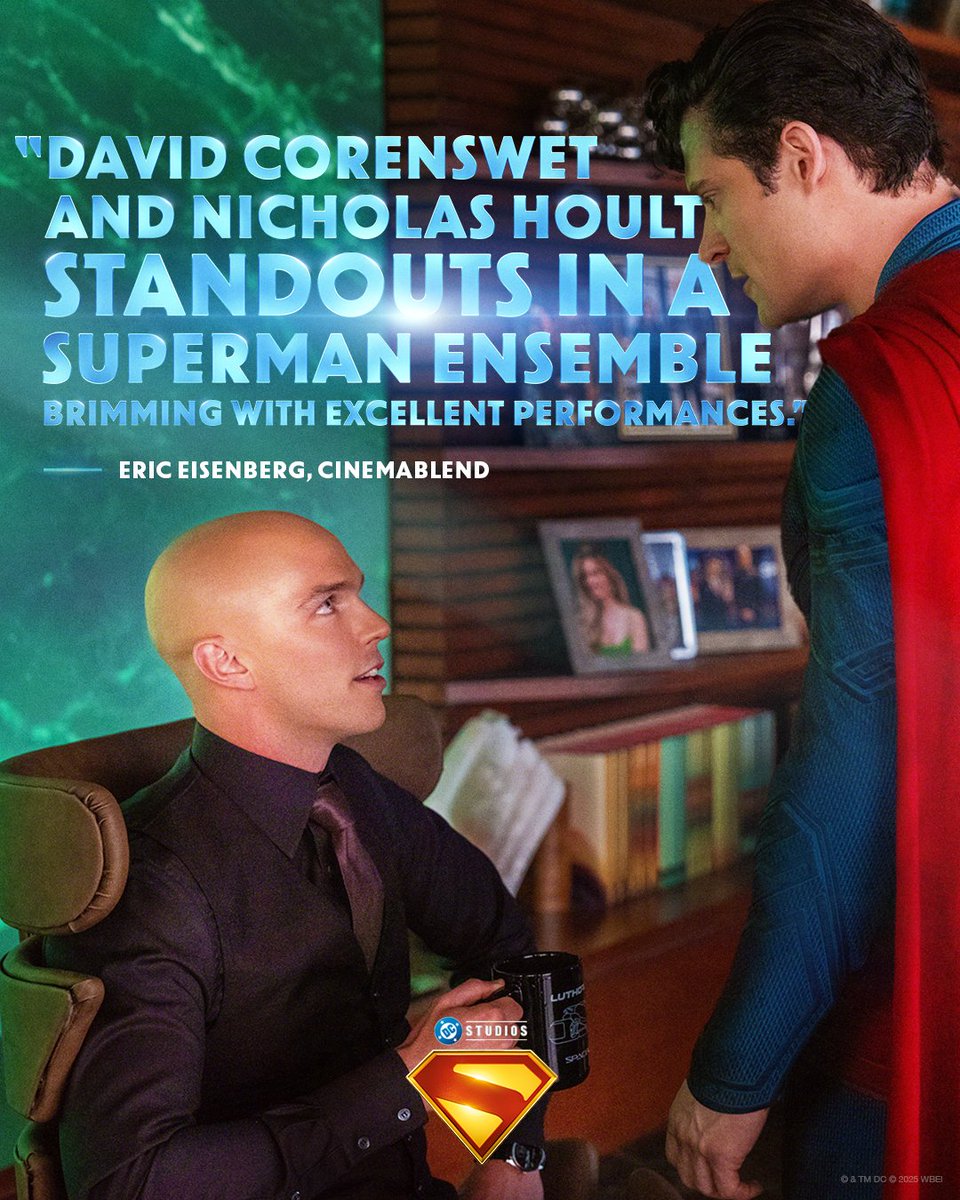 Superman's tweet image. Critics and fans agree: #Superman summer is officially here. 💫 Experience the certified fresh movie in theaters this Friday. Get tickets now: fandan.co/Superman-Social