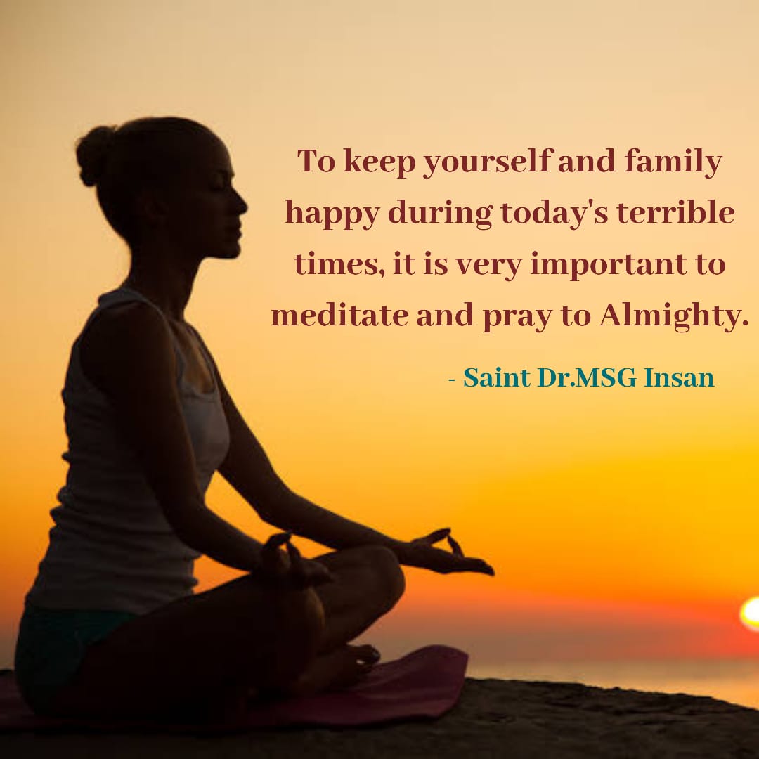 Everyone has some bad habit which we want to leave behind and move forward but are unable to do so. Saint MSG inspires us to meditate to give up bad habits and improve ourselves, which increases our willpower so that we can control ourselves. #WednesdayWisdom