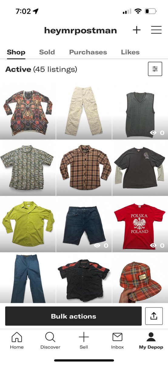 pascualeez's tweet photo. Reached a monthly starting goal of selling 10 items and built a curated variety of inventory for the current season. Working towards international shipping within the next 2 months or so. Come check me out!
👀
https://t.co/2zAOWUHOsb

#Depop #HeyMrPostman https://t.co/IEzE0CIwGg